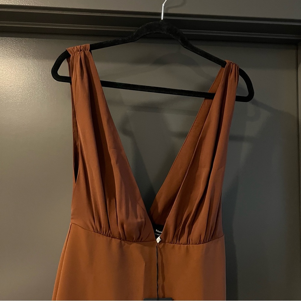 Reformation Brown Velda Maxi Dress Size 4 NEW! New with tags! - Picture 4 of 8
